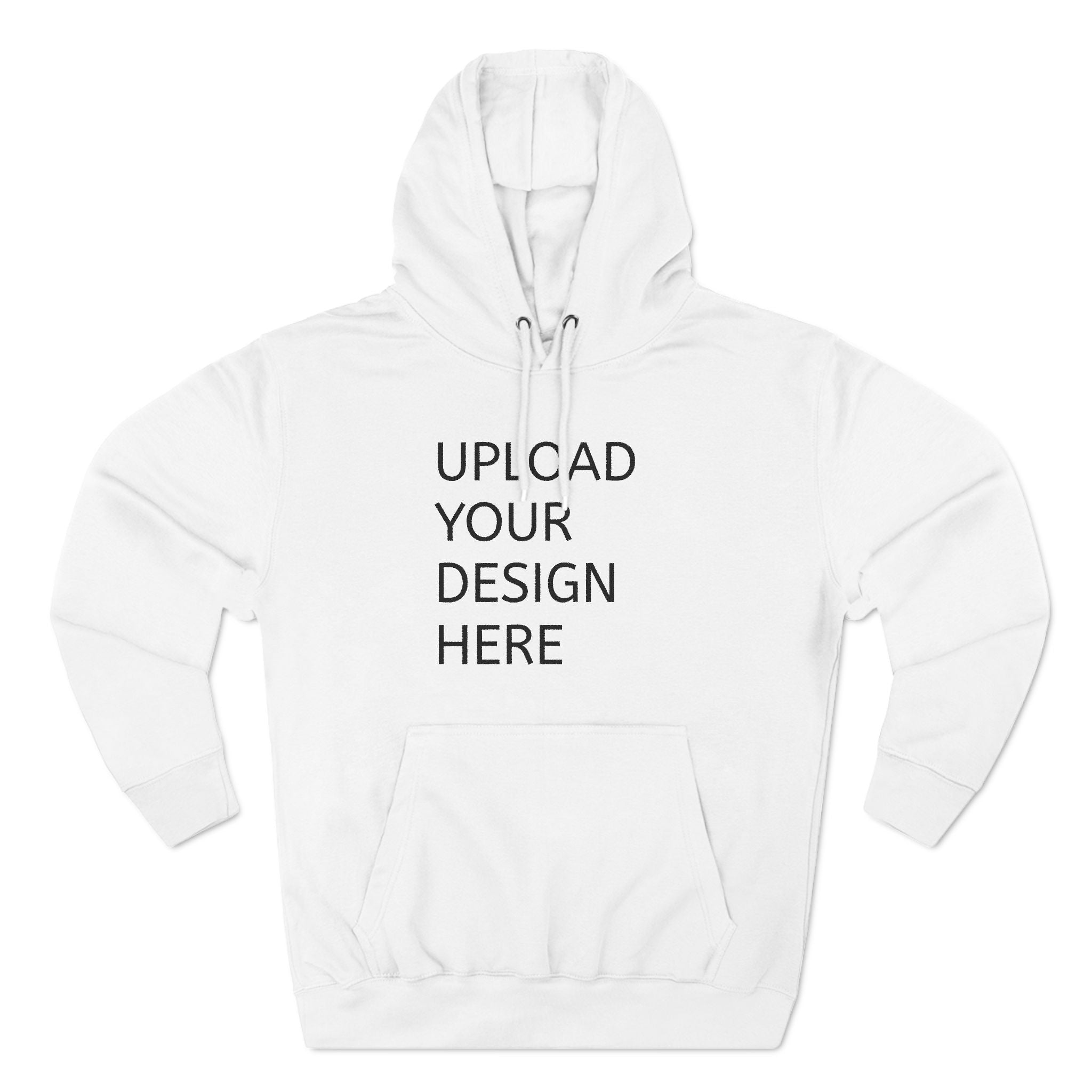 Customizable Three-Panel Fleece Hoodie - Personalize Your Design - Niche hub