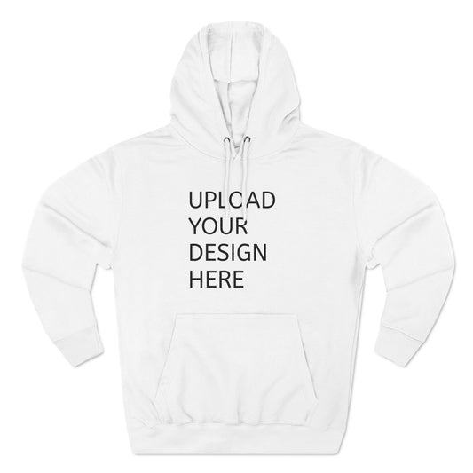 Customizable Three-Panel Fleece Hoodie - Personalize Your Design