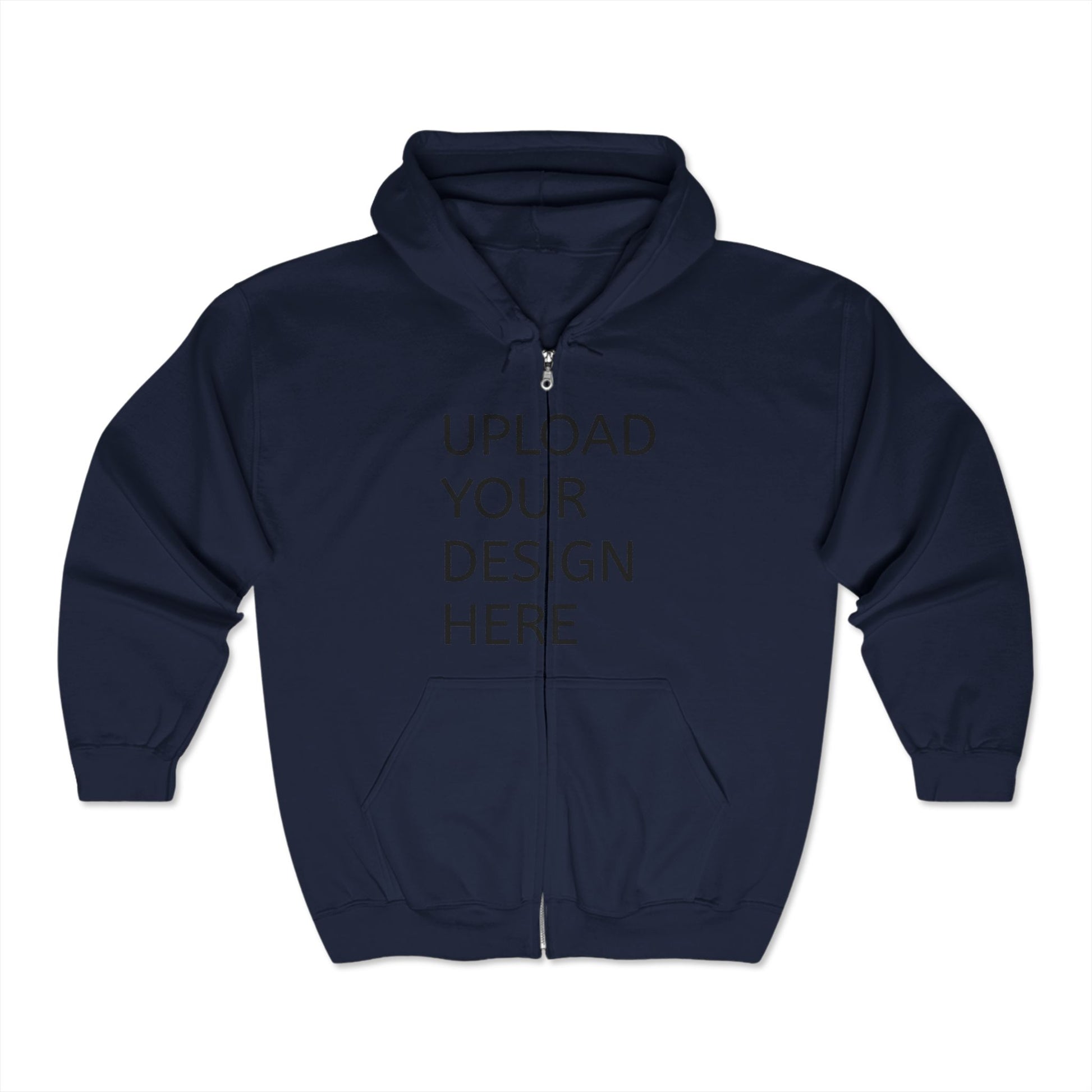 Customizable Full Zip Hoodie – Upload Your Design Here - Niche hub