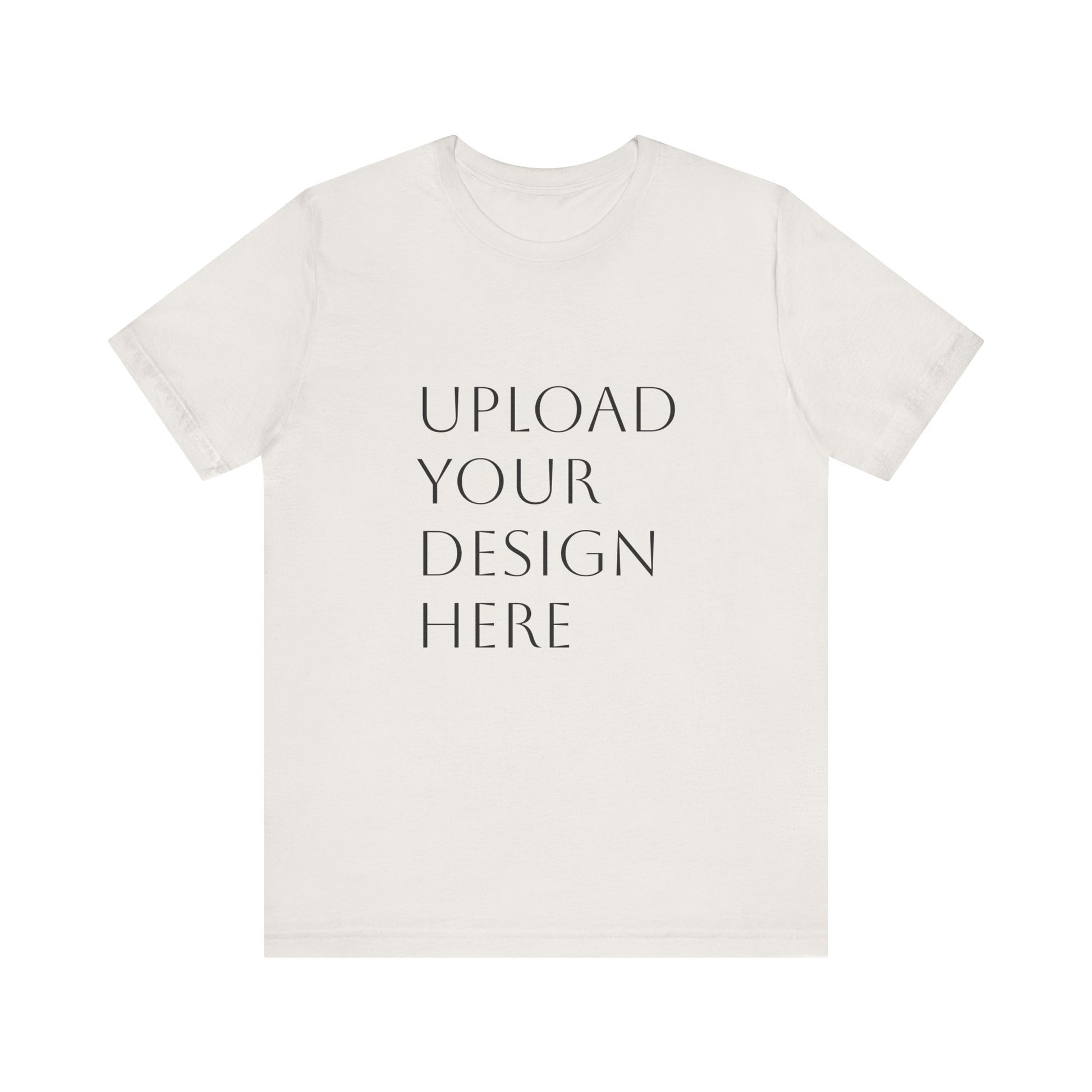 Customizable Unisex Jersey Short Sleeve Tee - Upload Your Design Here - Niche hub