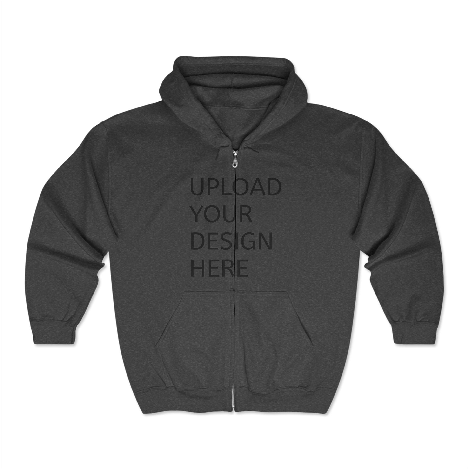 Customizable Full Zip Hoodie – Upload Your Design Here - Niche hub