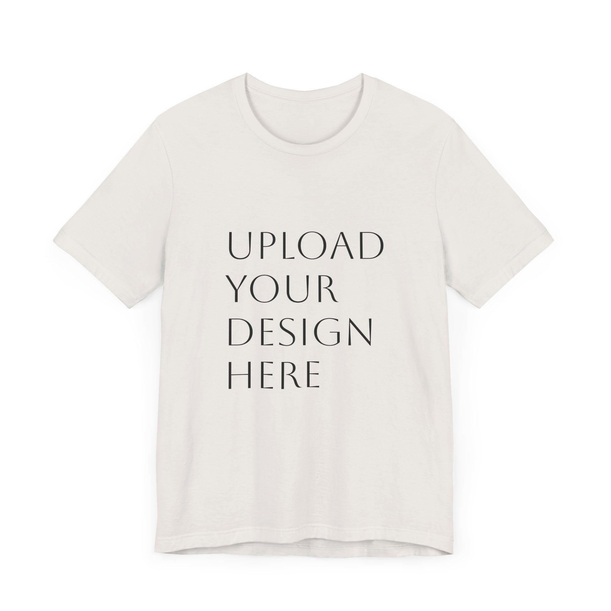 Customizable Unisex Jersey Short Sleeve Tee - Upload Your Design Here - Niche hub