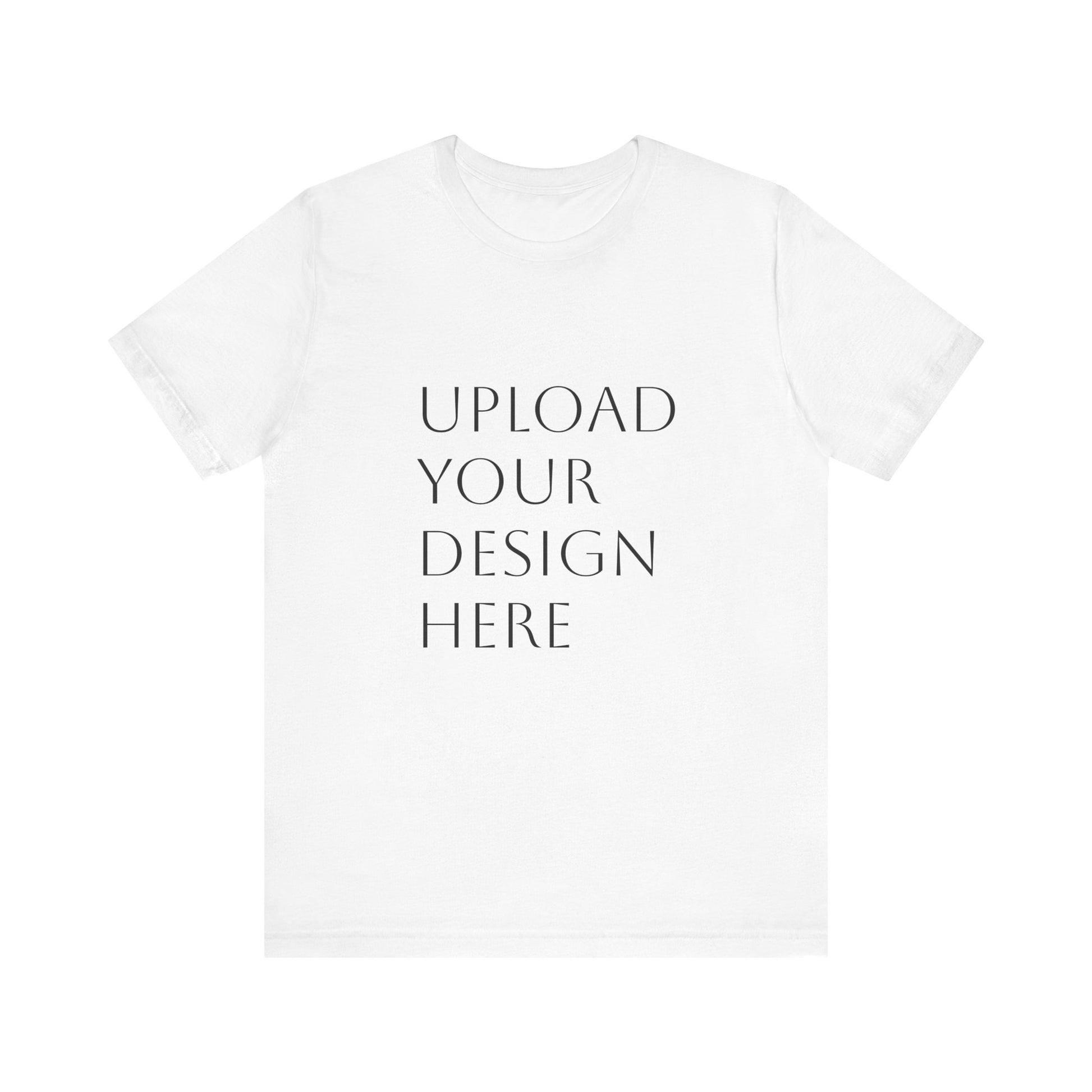 Customizable Unisex Jersey Short Sleeve Tee - Upload Your Design Here - Niche hub