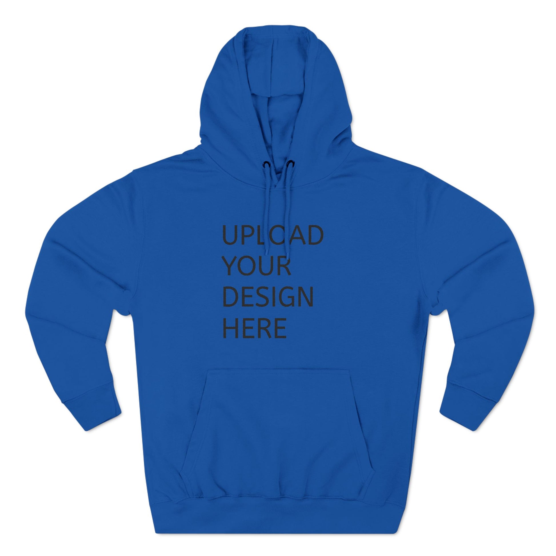 Customizable Three-Panel Fleece Hoodie - Personalize Your Design - Niche hub