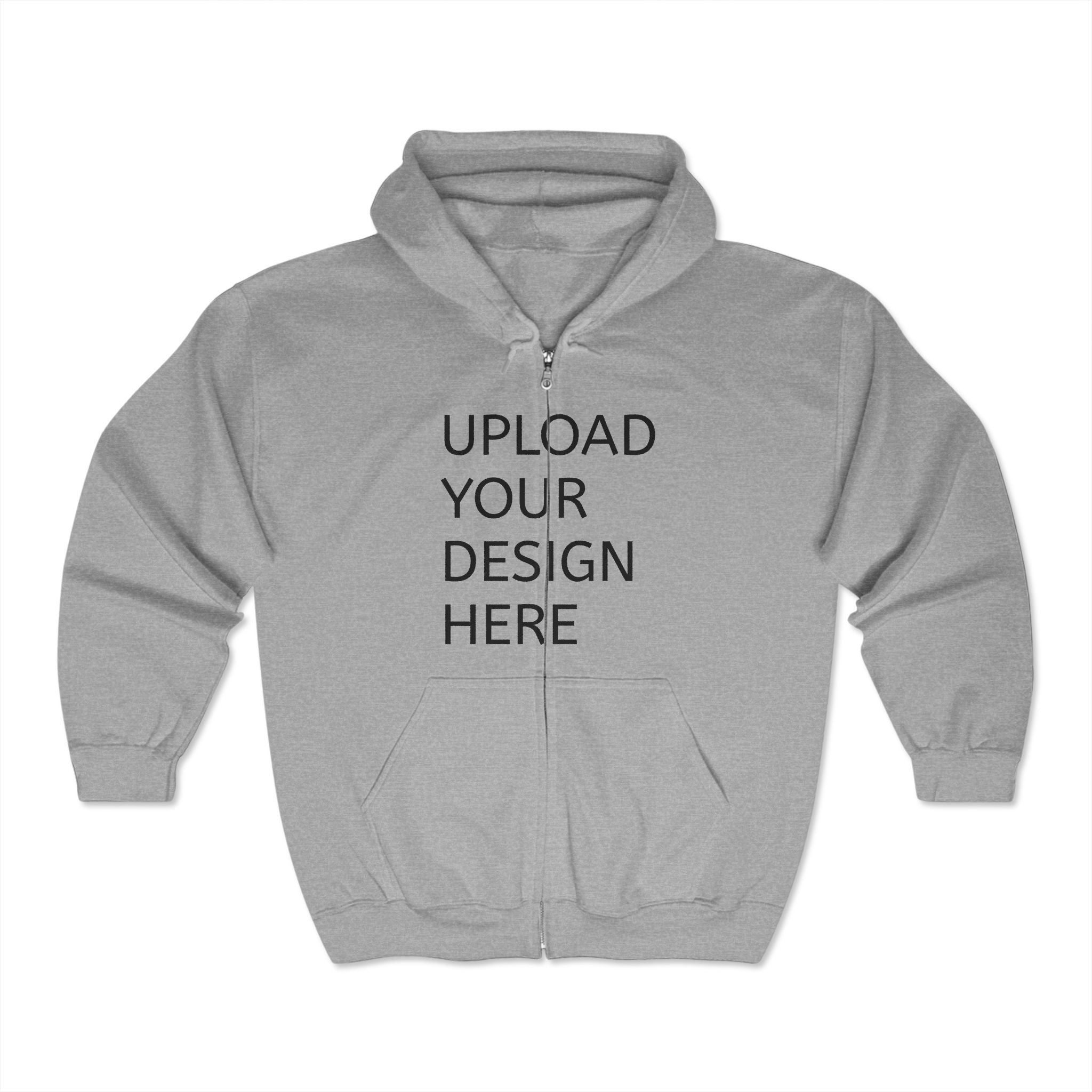 Customizable Full Zip Hoodie – Upload Your Design Here - Niche hub