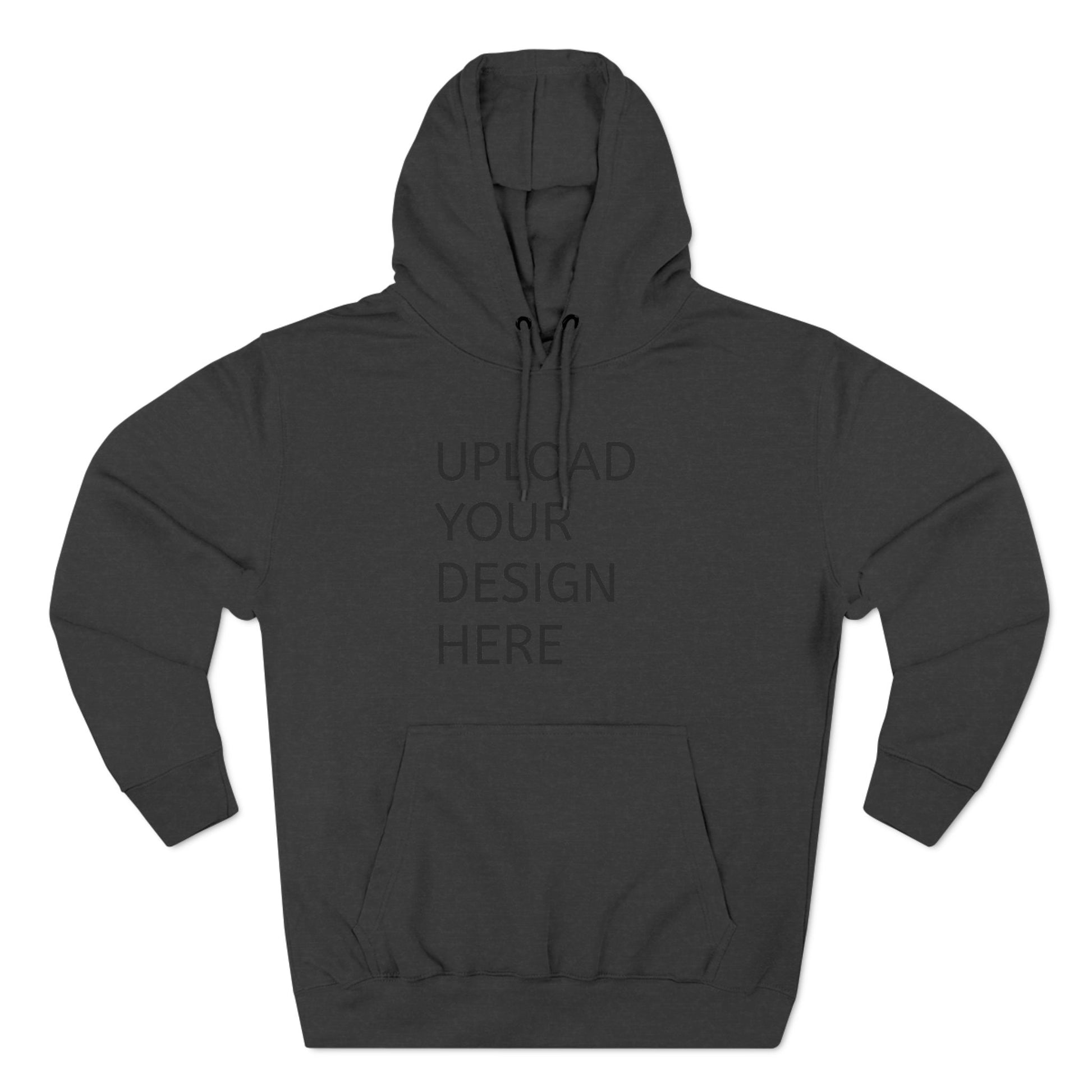 Customizable Three-Panel Fleece Hoodie - Personalize Your Design - Niche hub