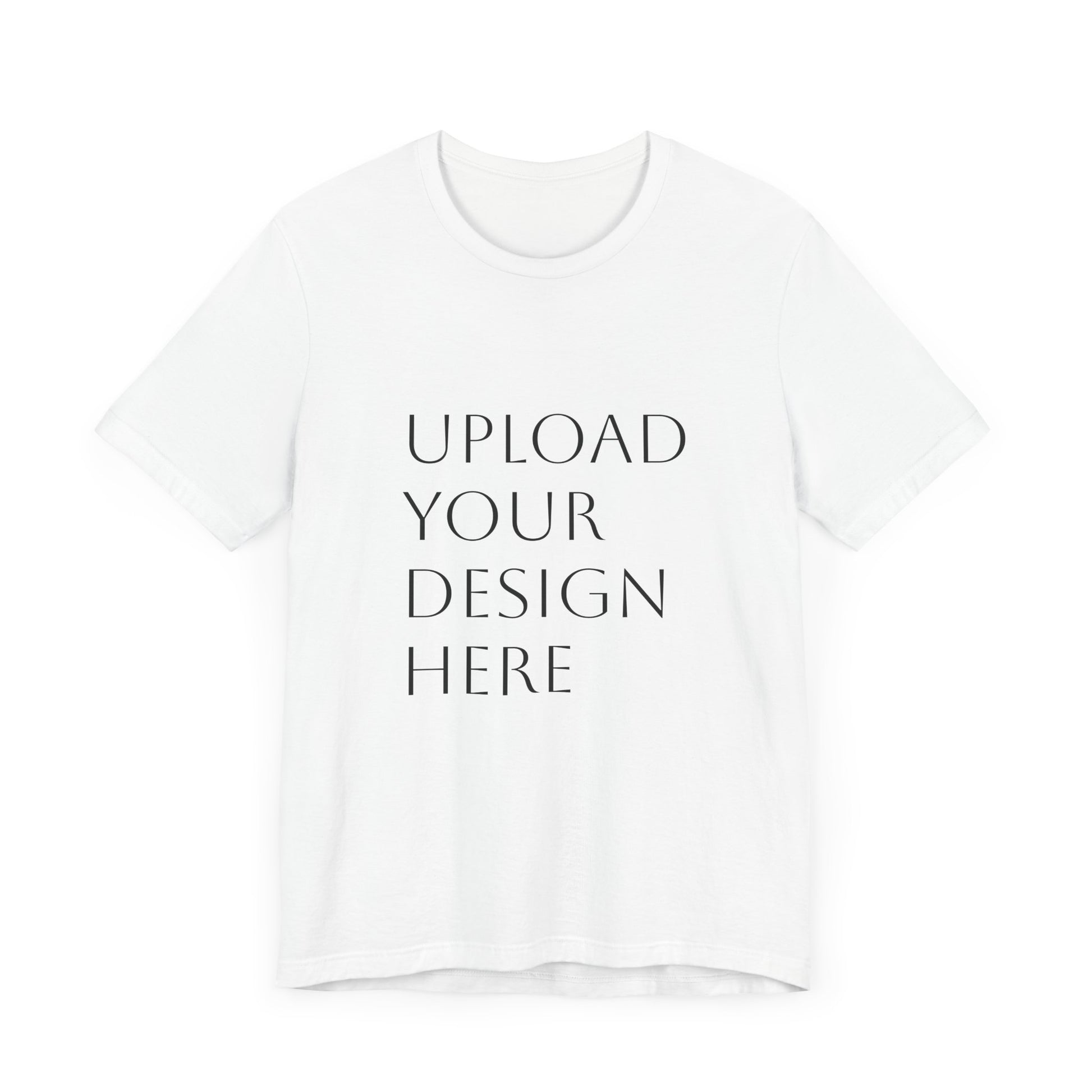 Customizable Unisex Jersey Short Sleeve Tee - Upload Your Design Here - Niche hub