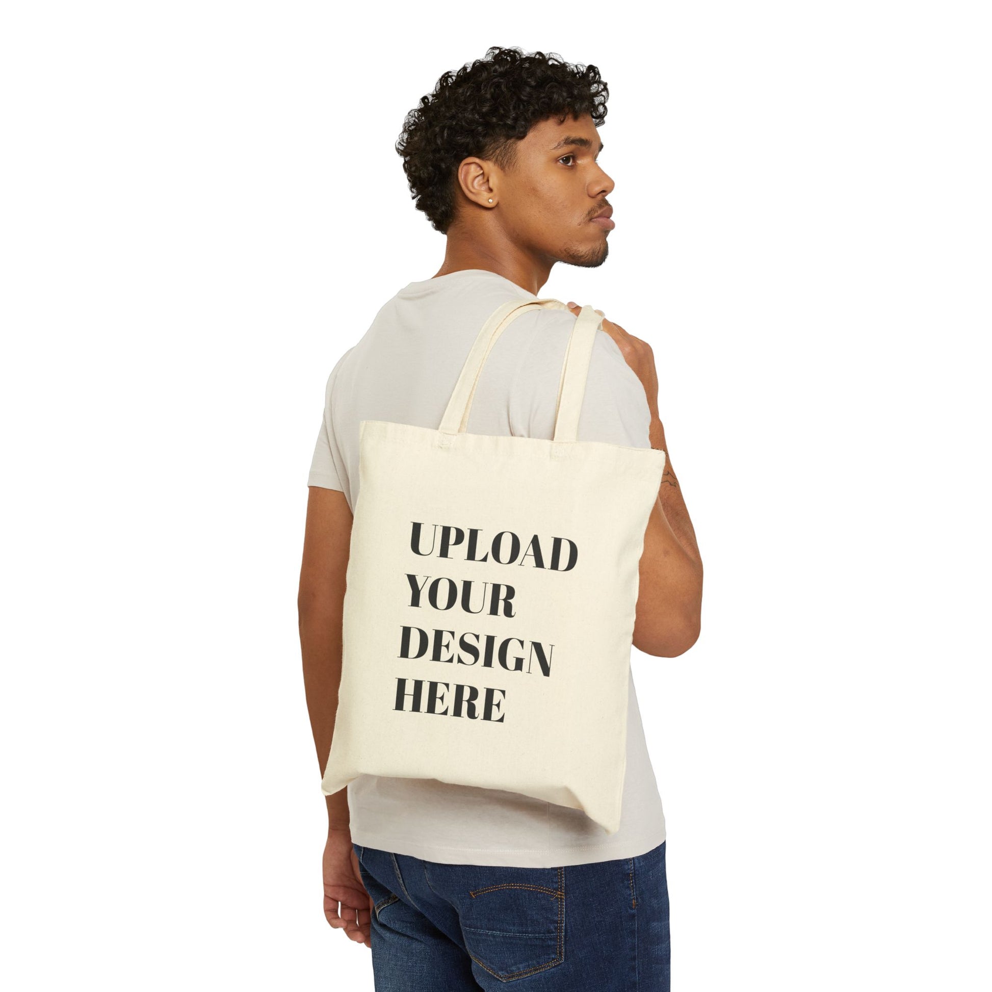 Customizable Cotton Canvas Tote Bag - Upload Your Design - Niche hub