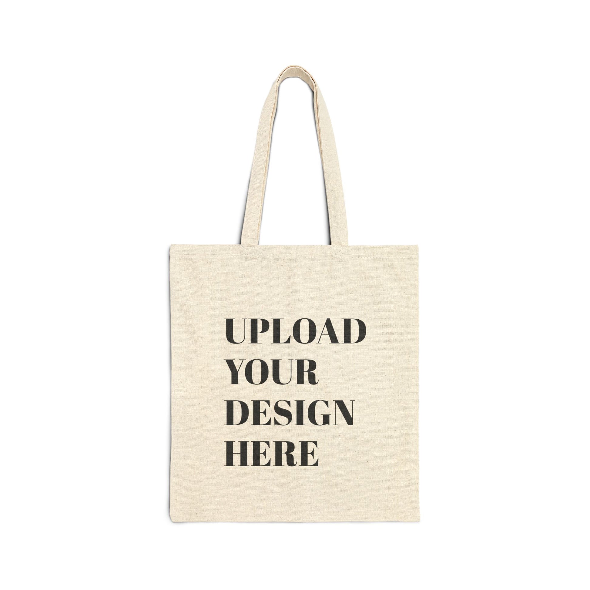 Customizable Cotton Canvas Tote Bag - Upload Your Design - Niche hub