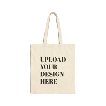 Customizable Cotton Canvas Tote Bag - Upload Your Design